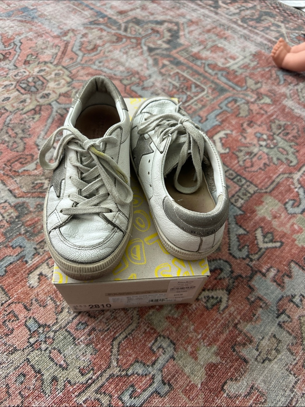 White Leather kids  Sneakers - Casual Lace-Up